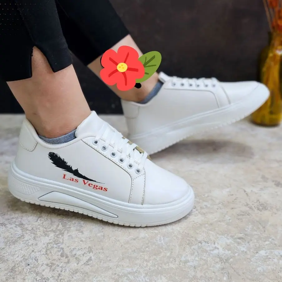 خرید کفش سفید اسپرت زنانه سبک و راحت