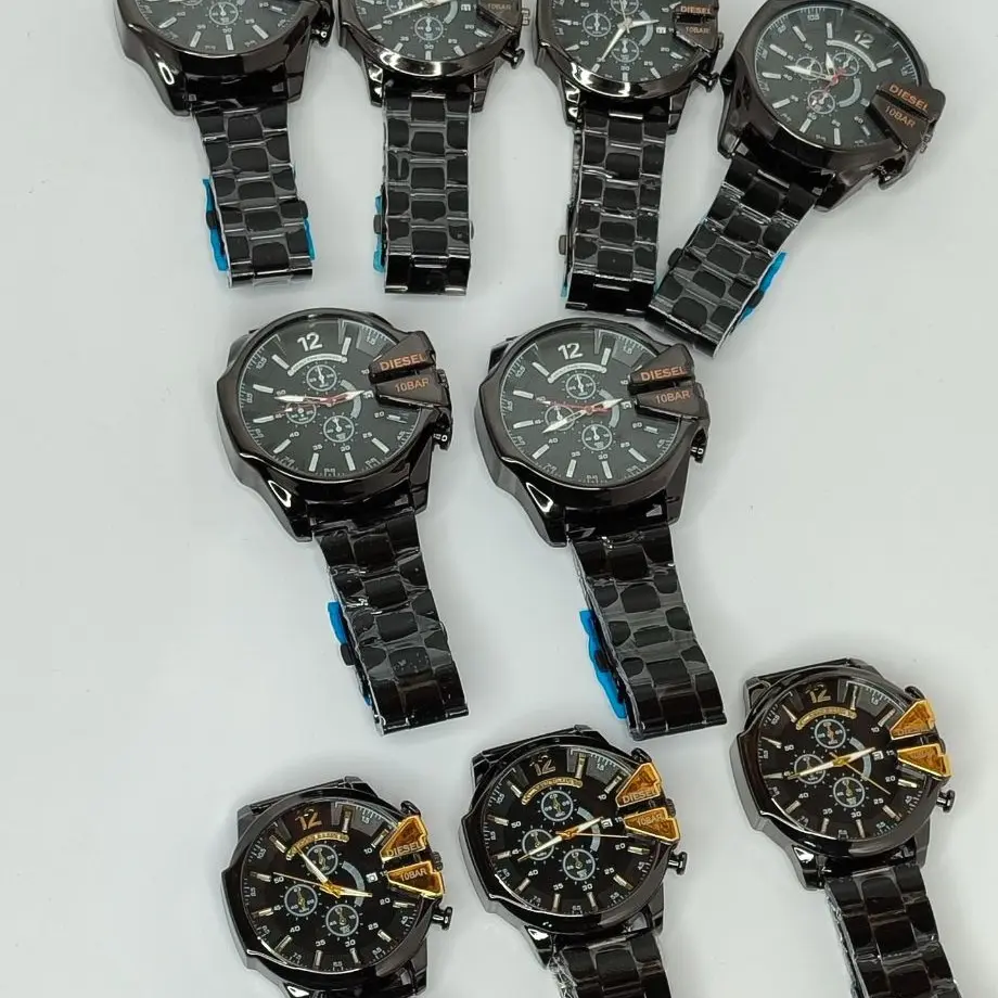 ساعت دیزل مشکی مردانه اسپرت  تقویم دار ارسال رایگان گارانتی